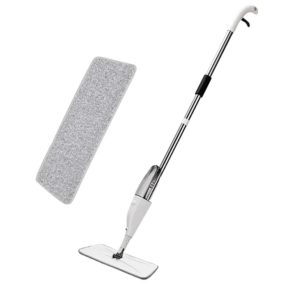 360° Healthy Spray Mop with Microfiber Cleaning Pad, Integrated Water Spray, Reusable Washable Pad for Floor Cleaning in Home & Office